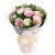 生日快乐－－粉佳人粉玫瑰6枝，白玫瑰6枝