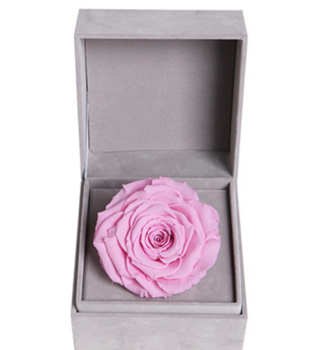 我爱你--柔粉色永生玫瑰:厄瓜多尔进口巨型玫瑰
