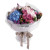 伊人－－紫玫瑰9枝，藍繡球2枝，粉繡球1枝