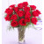濃濃的愛－－長枝紅玫瑰18枝