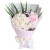 爱的礼物－－芬德拉白玫瑰13枝，粉色绣球1枝
